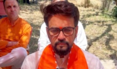 अनुराग ठाकुर ने नुक्कड़ सभा कर लोगों से मांगा समर्थन