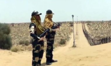 बीएसएफ के जवान तपते रेगिस्तान में कर रहे देश की सरहद की हिफाजत