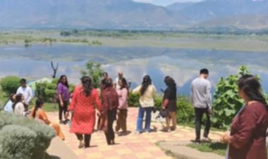 पर्यटकों को लुभा रहा बांदीपोरा का वुलर वैंटेज पार्क