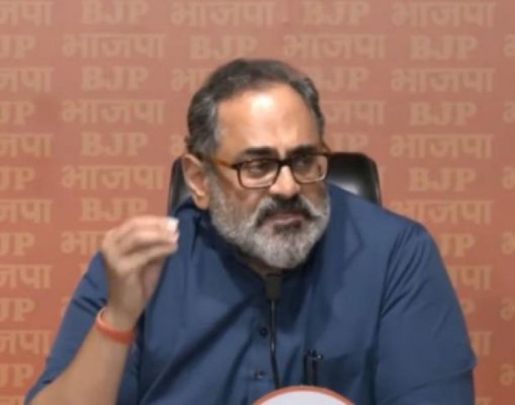 भाजपा को मिले जनसमर्थन से बौखलाई कांग्रेस फर्जी वीडियो प्रसारित कर कुंठित राजनीति कर रही है : राजीव चंद्रशेखर