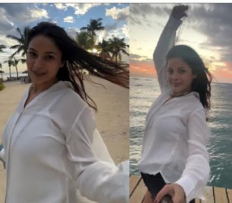 मॉरीशस में छुट्टियों का आनंद ले रहीं शहनाज़ गिल, 'ऐ उड़ी उड़ी' गाने पर थिरकीं
