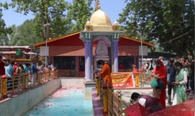 कश्मीर में माता खीर भवानी मंदिर के वार्षिक उत्सव को लेकर सुरक्षा चाक-चौबंद