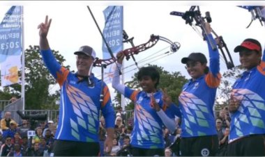 भारतीय महिला कंपाउंड टीम ने स्वर्ण पदक की हैट्रिक जमाई