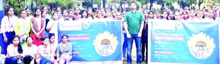 विश्व तंबाकू निषेध दिवस पर एमएमआई नारायणा अस्पताल ने निकाली जागरूकता रैली