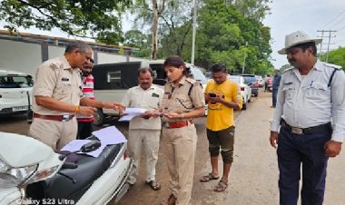 21 वाहनों पर चालानी कार्यवाही