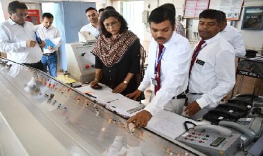 रेलवे महाप्रबंधक ने किया तड़ोकी स्टेशन का निरीक्षण