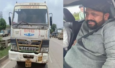प्रबल प्रताप सिंह जूदेव की गाड़ी को ट्रेलर ने मारी टक्कर...