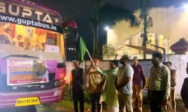 जिले के 87 श्रद्धालु श्री रामलला दर्शन के लिए अयोध्या धाम हुए रवाना