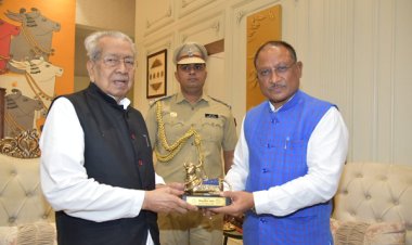 राज्यपाल श्री हरिचंदन को मुख्यमंत्री श्री साय ने सुदीर्घ और स्वस्थ जीवन की दी शुभकामनाएं