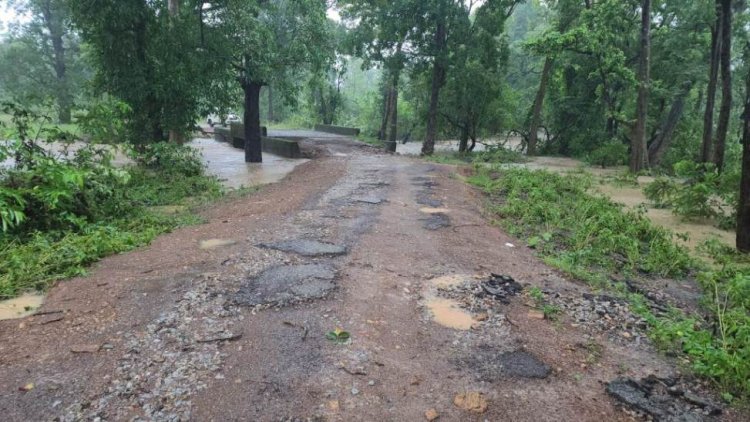 ठेकेदार-अधिकारी ने मिलकर PMGSY की सड़क पर चढ़ाया भ्रष्टाचार का डामर...