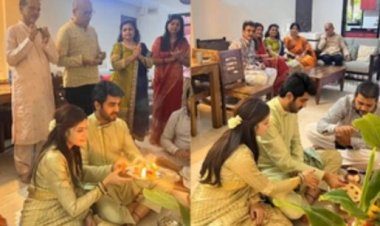 टीवी कलाकार श्रेनु पारीख और अक्षय म्हात्रे ने किया गृह प्रवेश, शेयर की तस्वीरें