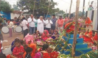 छठ मैया से सुखसमृद्धि की कामना की-वोरा