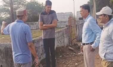 कमिश्नर ने गोकुल नगर गौठान का निरीक्षण कर लिया जायजा