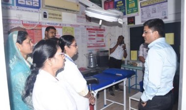 कलेक्टर ने ग्रामीण अस्पताल का किया निरीक्षण