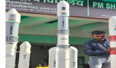 अंतरिक्ष और प्रौद्योगिकी में रुचि बढ़ाने छात्रों के समक्ष इसरो सेटेलाइट्स मॉडल का प्रदर्शन