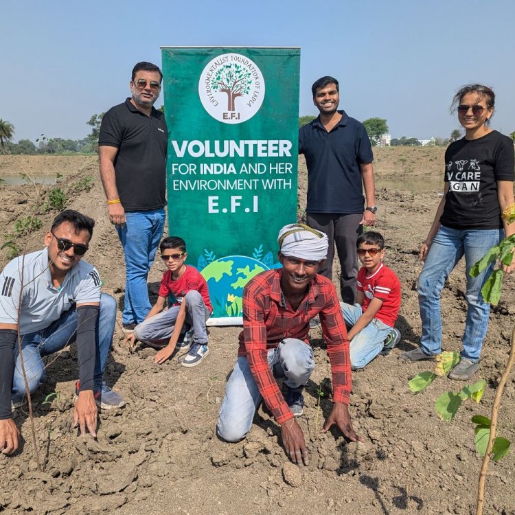 कनाड़िया तालाब पर 4500 पौधे रोपने का लक्ष्य:पशु उत्पादों के उपयोग से परहेज रखकर वीगन बनने का आह्वान