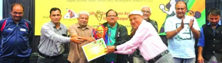 द्वितीय राज्य मास्टर्स रैंकिंग टेबल टेनिस स्पर्धा संपन्न