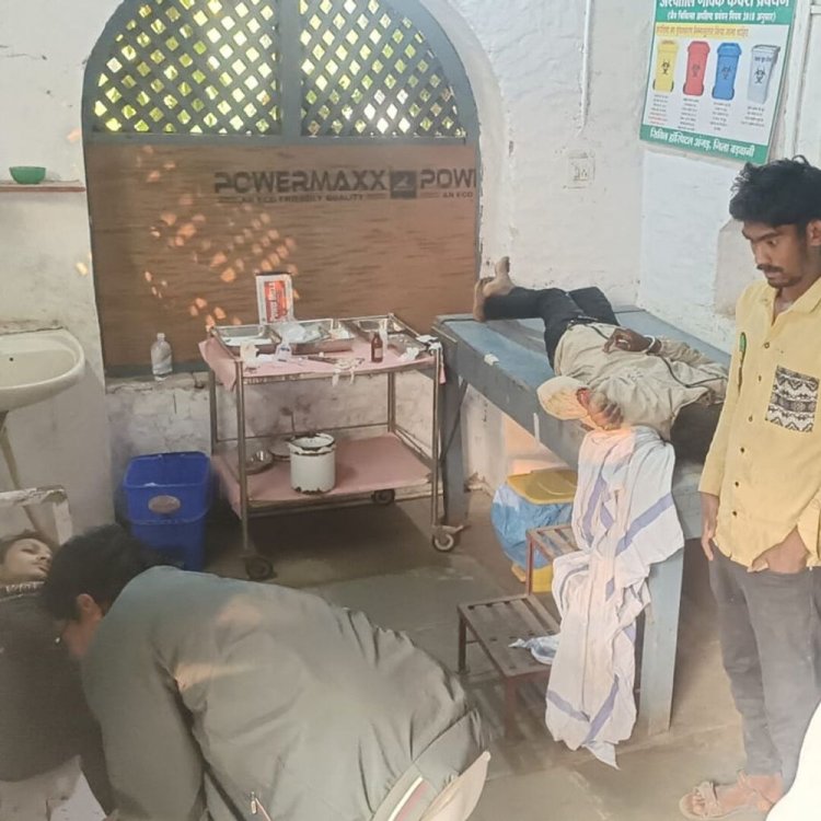 अंजड में हुए रोड एक्सीडेंट में एक युवक की मौत:एक गंभीर घायल, जिला अस्पताल रेफर, ग्राम छापरी मार्ग पर हुआ हादसा