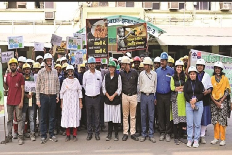 स्टील मेल्टिंग शॉप तीन में पर्यावरण जागरूकता अभियान