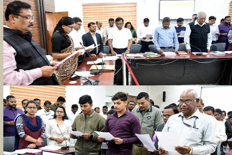 शासकीय कार्यालयों में किया गया संविधान की प्रस्तावना का पठन