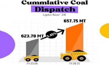 नवंबर में कोयले का उत्पादन 90.62 मिलियन टन पहुंचा