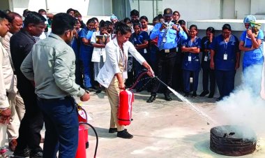 अग्नि सुरक्षा प्रशिक्षण और कोड रेड मॉक ड्रिल रामकृष्ण केयर हॉस्पिटल में सफल
