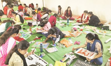 चित्रकला की बारीकियां छात्र-छात्राओं ने जाना