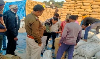रामगढ़ धान खरीदी केंद्र पर 60 क्विंटल अवैध धान जप्त