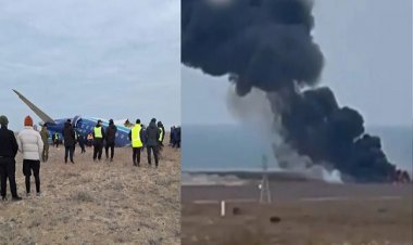 कैस्पियन सागर के पास क्रैश हुआ अजरबैजान का विमान, 42 लोगों की मौत की आशंका