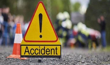 भिलाई में बाइक से गिरे दंपती, पत्नी के सिर के ऊपर से गुजरा ट्रक