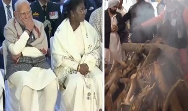 पूर्व प्रधानमंत्री डॉ. मनमोहन सिंह पंचतत्व में विलीन… राष्ट्रपति - प्रधानमंत्री की उपस्थिति में दी गई मुखाग्नि