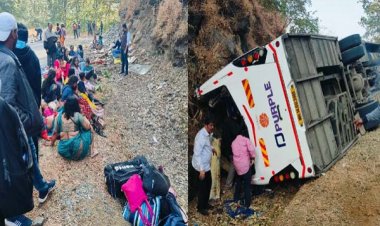 40 यात्रियों से भरी बस पलटने से 5 की मौत, यह है हादसे का कारण