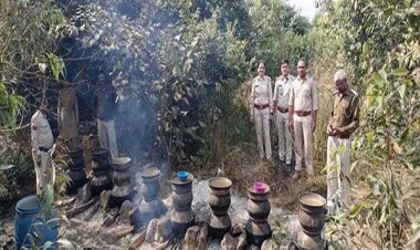 95 लीटर महुआ शराब जब्त