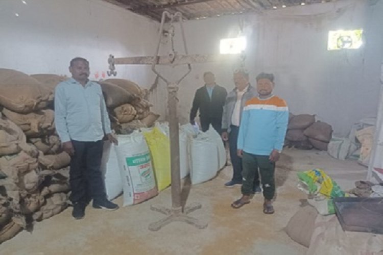 गिरसा से 22 क्विंटल अवैध धान जब्त