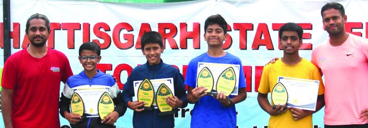 तीन दिवसीय लॉन टेनिस स्पर्धा में दिखी उत्साहपूर्ण भागीदारी