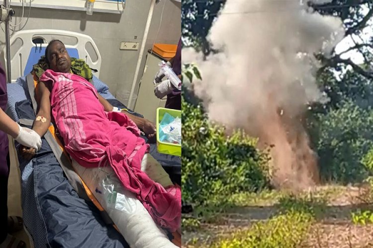 नारायणपुर में आईईडी की चपेट में आकर डीआरजी के दो जवान घायल