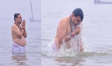 राजस्थान के CM भजनलाल शर्मा ने महाकुंभ में किया स्नान, त्रिवेणी संगम में लगाई डुबकी