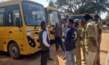 54 स्कूल बसों और ड्राइवरों की हुई जांच