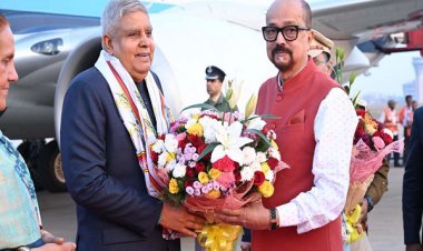 रायपुर पहुंचे उप राष्ट्रपति धनखड़, राज्यपाल ने किया स्वागत