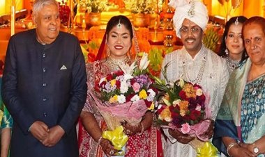 दिखी बृजमोहन की राजनीतिक चमक : बेटे की शादी में उपराष्ट्रपति, केंद्रीय मंत्री, सांसद और विधायक पहुंचे