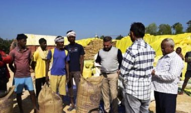 कलेक्टर ने ब्लाक लुण्ड्रा के धान उपार्जन केन्द्रों का लिया जायजा