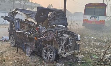 महाकुंभ से लौट रहे तीन श्रद्धालुओं की मौत, तीन घायल