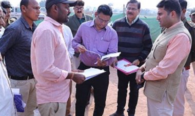 कलेक्टर कार्तिकेया गोयल ने धान उपार्जन केन्द्रों का किया निरीक्षण