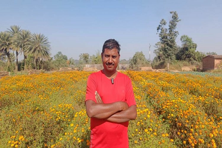 पारंपरिक खेती छोड़ परिमल ने शुरू की गेंदे की खेती, दुगुनी हुई कमाई