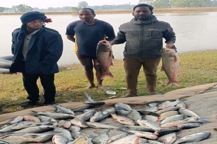 मत्स्य पालन ने बदली बसंत की जिंदगी, लाखों में हो रही कमाई