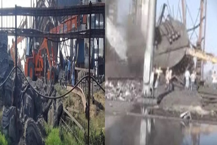 निर्माणाधीन फैक्ट्री की चिमनी गिरने से 6 की मौत, 25 से ज्यादा मजदूर दबे