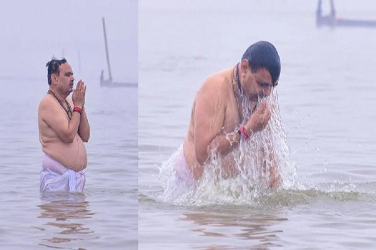 राजस्थान के CM भजनलाल शर्मा ने महाकुंभ में किया स्नान, त्रिवेणी संगम में लगाई डुबकी