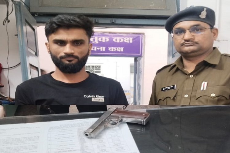 हाण्डीपारा में देशी पिस्टल के साथ युवक गिरफ्तार