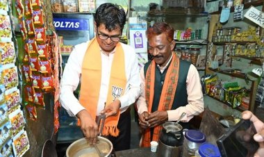 चाय बनाते नजर आए मंत्री ओपी चौधरी