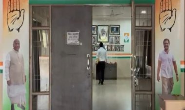 ईडी की टीम पहुंची कांग्रेस मुख्यालय, महामंत्री गैंदु से की पूछताछ...